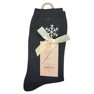 Auden Blue Crew Socks with Snowflake Design